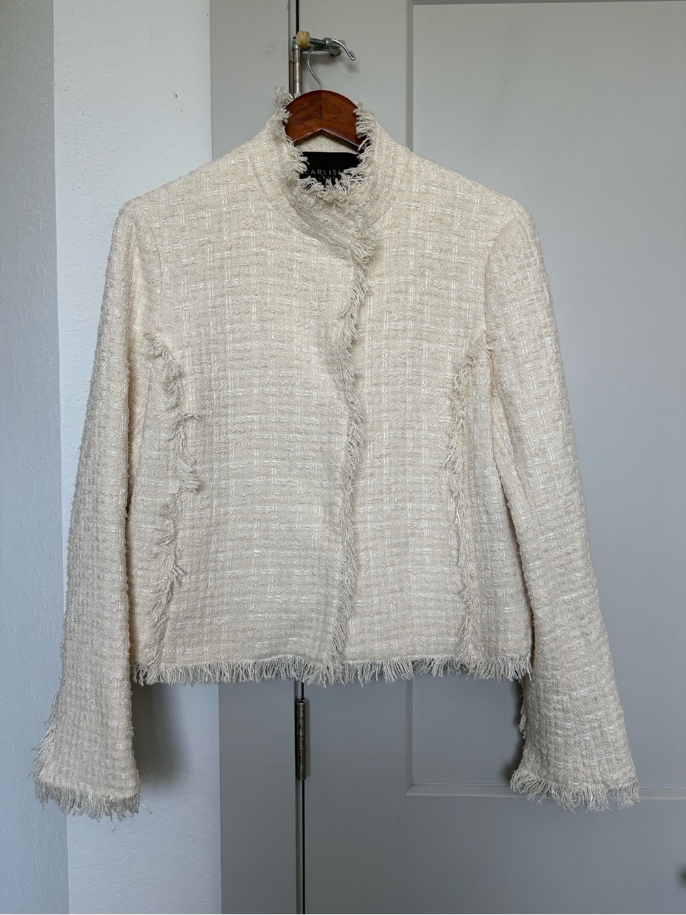 CARLISLE COLLECTION TWEED IVORY TWEED JACKET WOMENS 12